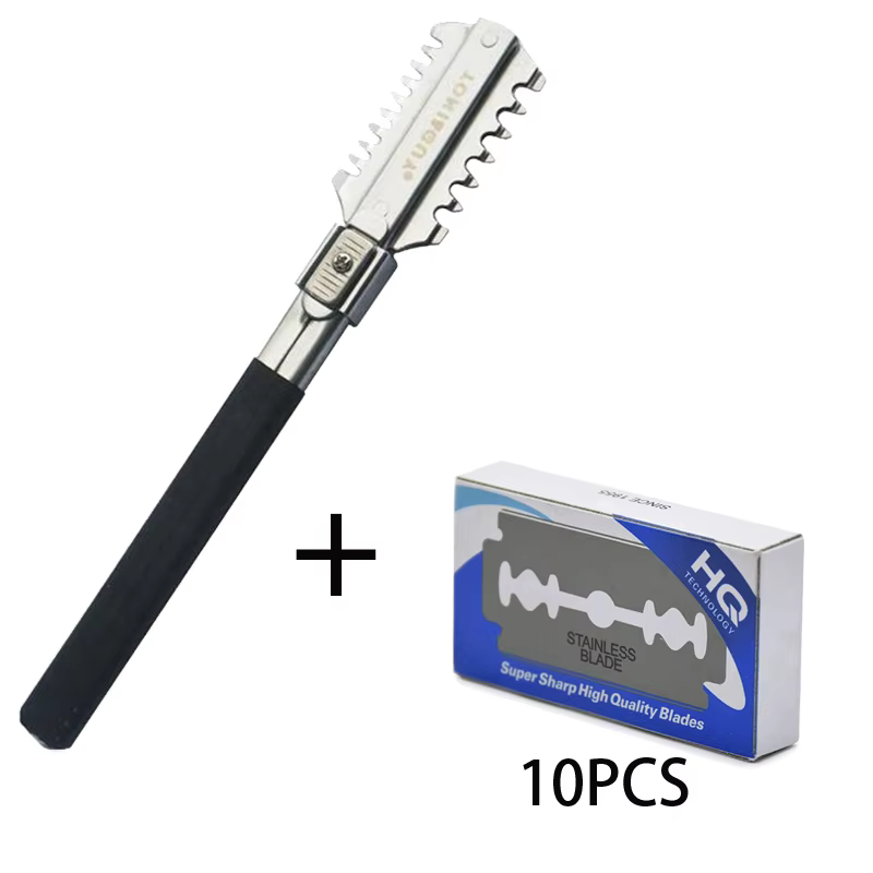 Home Barbershop - Doppel-Edge Rasieren Haarschnitt Rasiermesser Klingen Manuelle