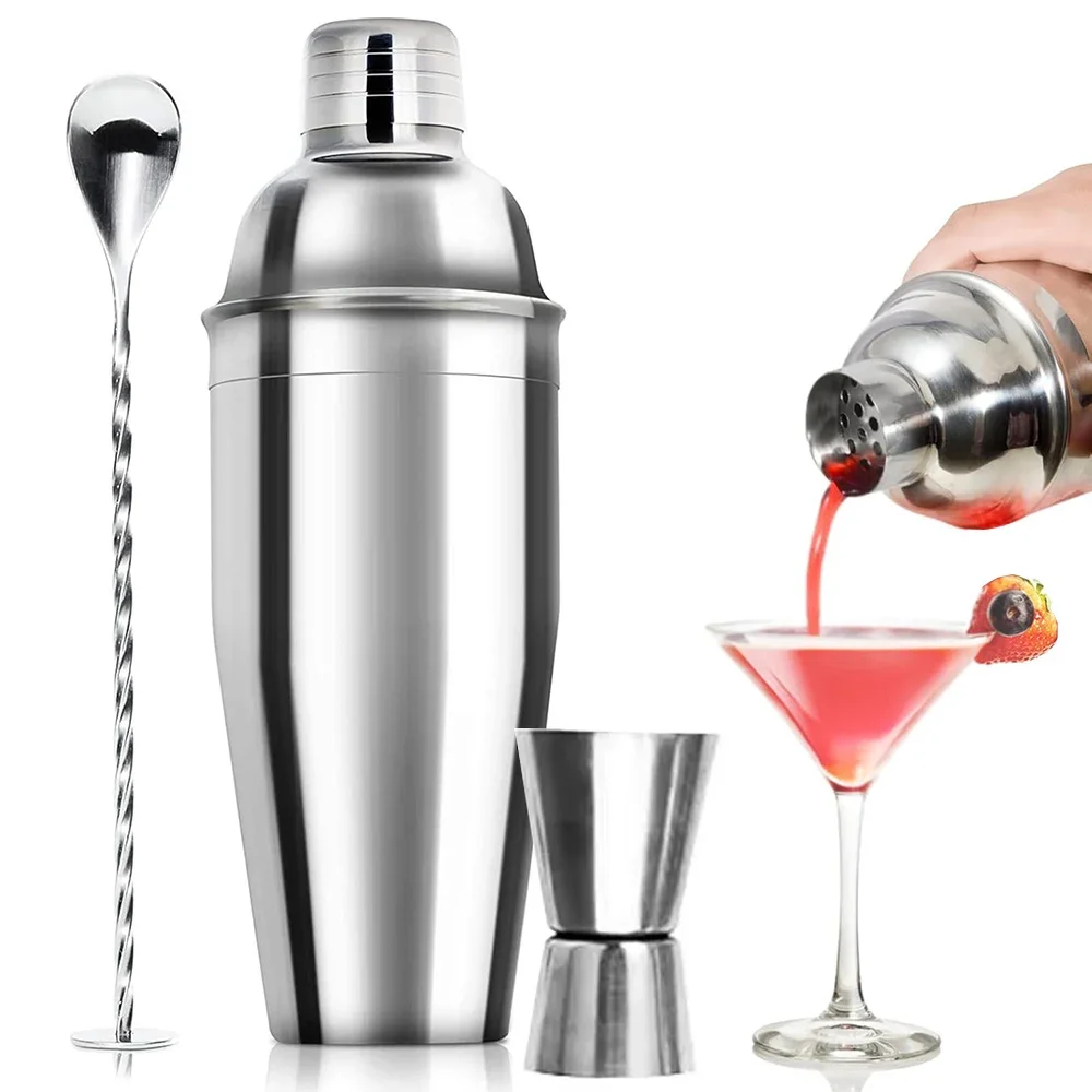 Boston Shaker Set - 3/6 Stück Cocktail Shaker Edelstahl Barkeeper