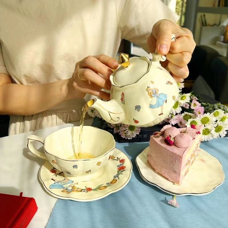 Old Fashioned Glass - Alice Keramik Tee- und Kaffee-Set mit