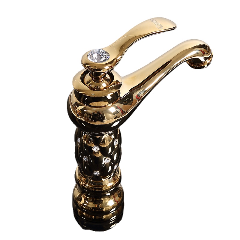 Home Bar Sink - Waschbecken Wasserhahn Gold Kristall Wasserhahn Klassische