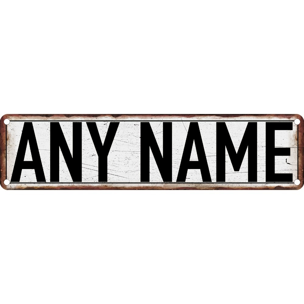Home Bar Signs - 2D flaches, individuelles Straßenschild aus Aluminium