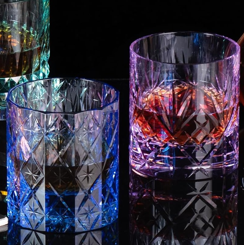 Old Fashioned Glass - 7 Unzen Handgeschliffenes K9 Kristall-Whiskyglas, Old-Fashioned-Tumbler