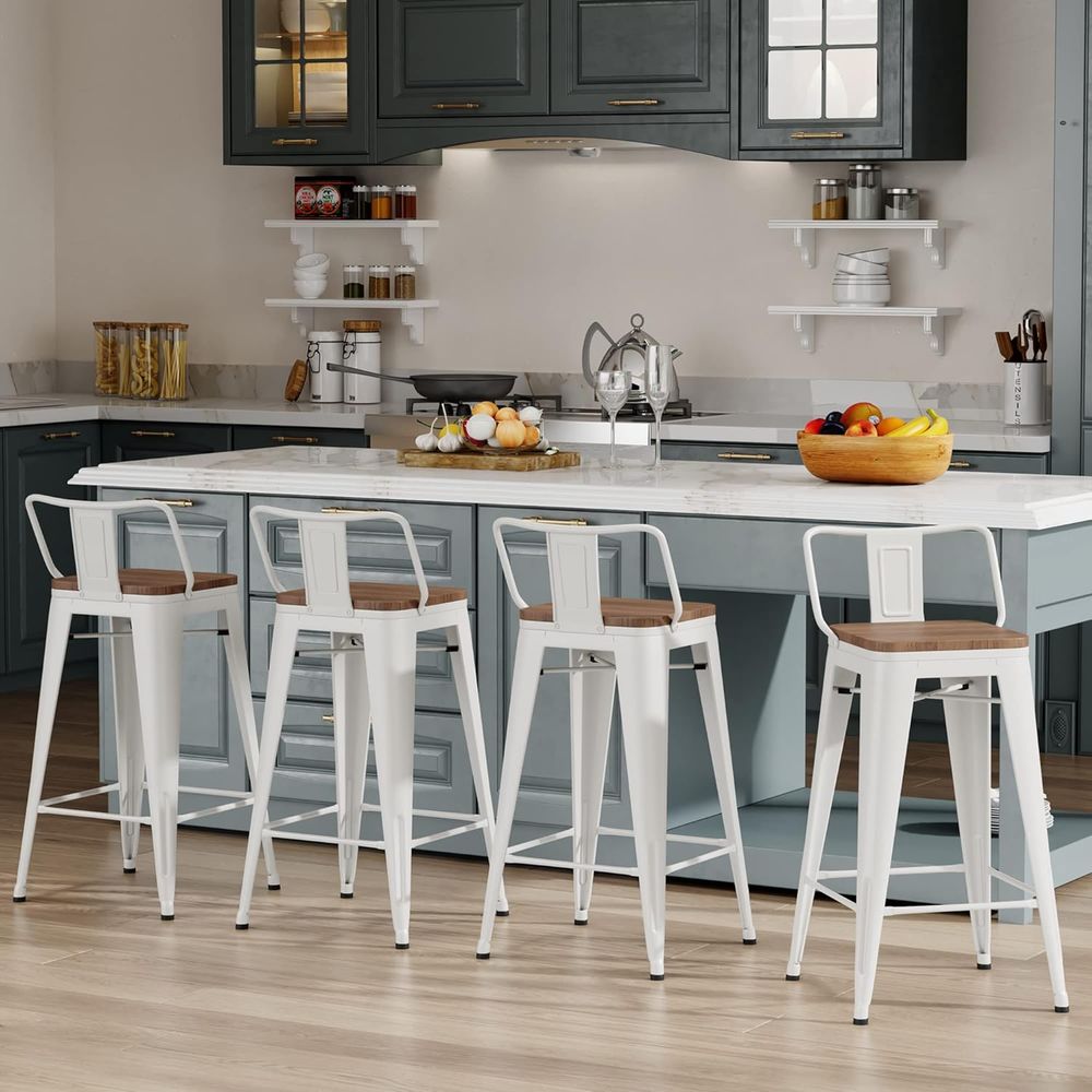 26-Zoll-Barhocker-Set, 4 indus – Home Bar Stools Bewertung und Preis