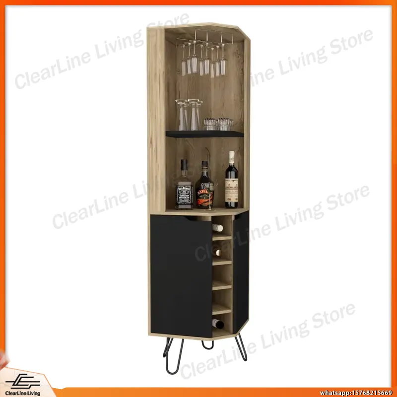 Eck-Barschrank mit 6 integrier – Home Bar Shelves Bewertung und Preis