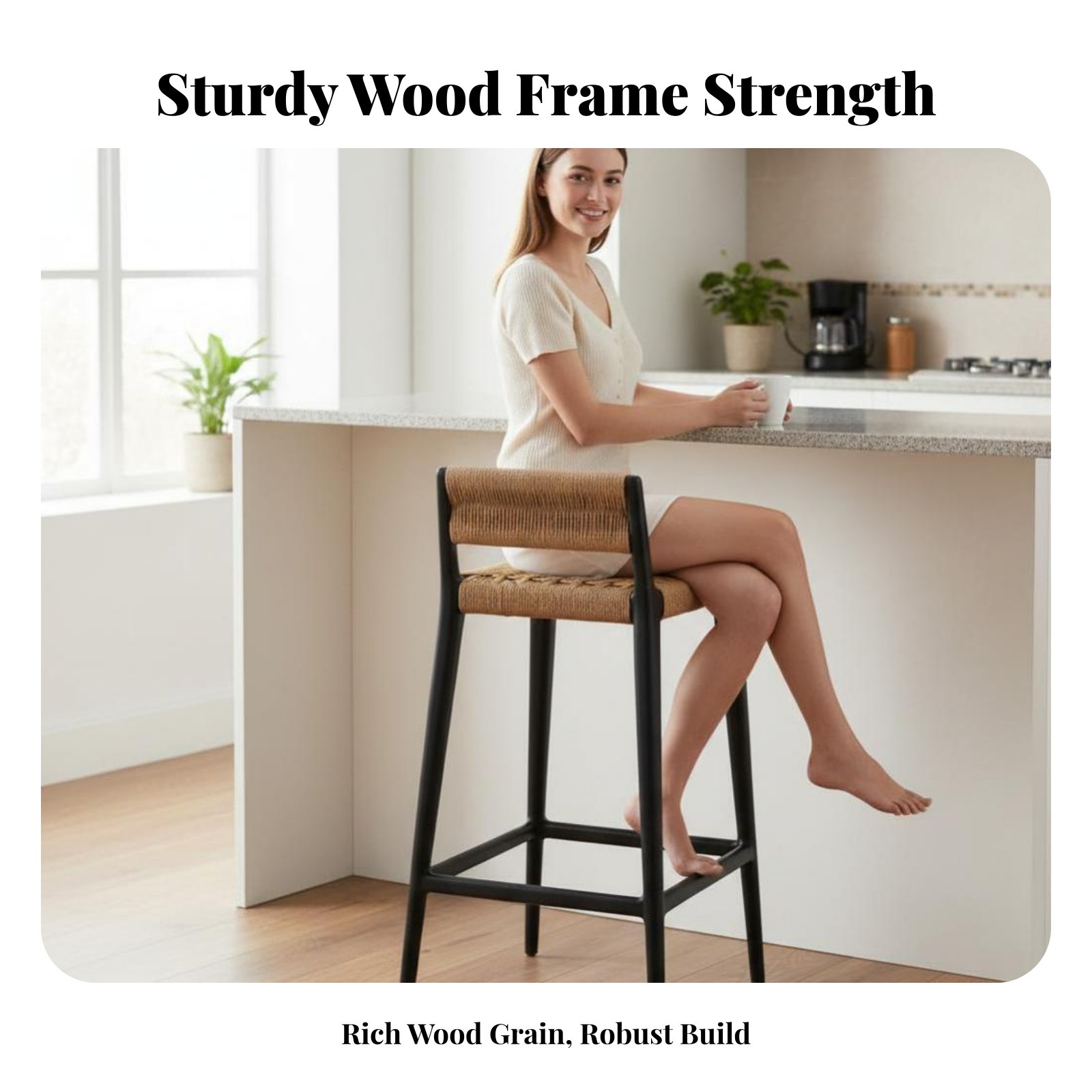 Hochstuhl mit Seilgeflecht, st – Home Bar Stools Bewertung und Preis