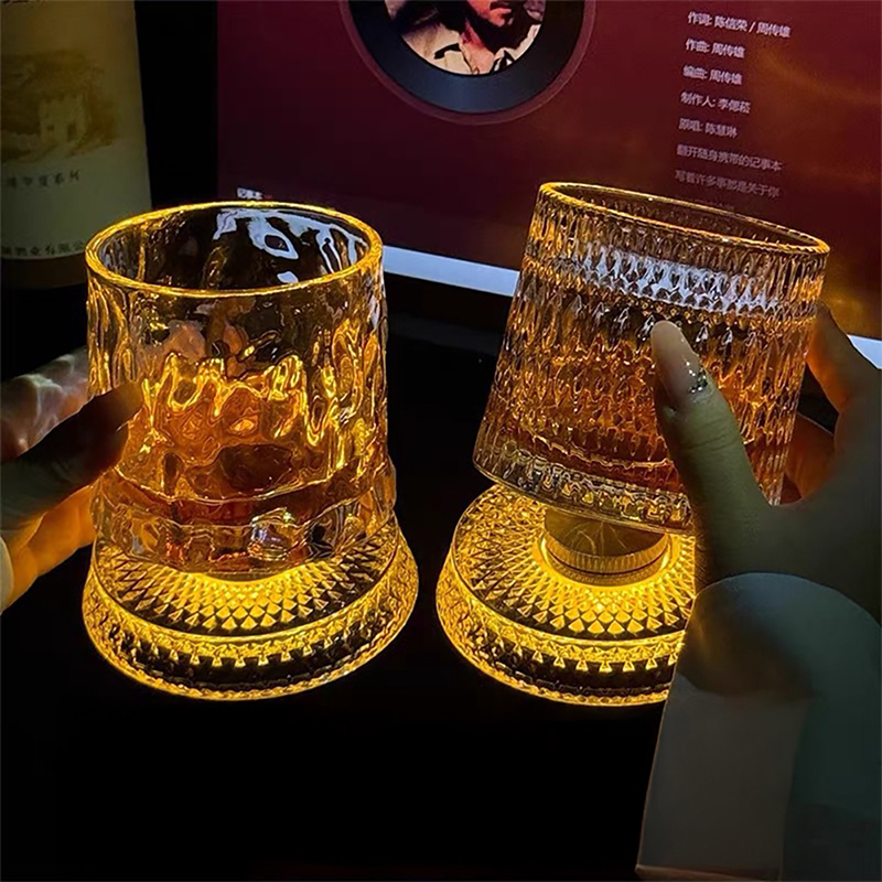 360 °   Rotierendes Whiskeygla – Old Fashioned Glass Bewertung und Preis