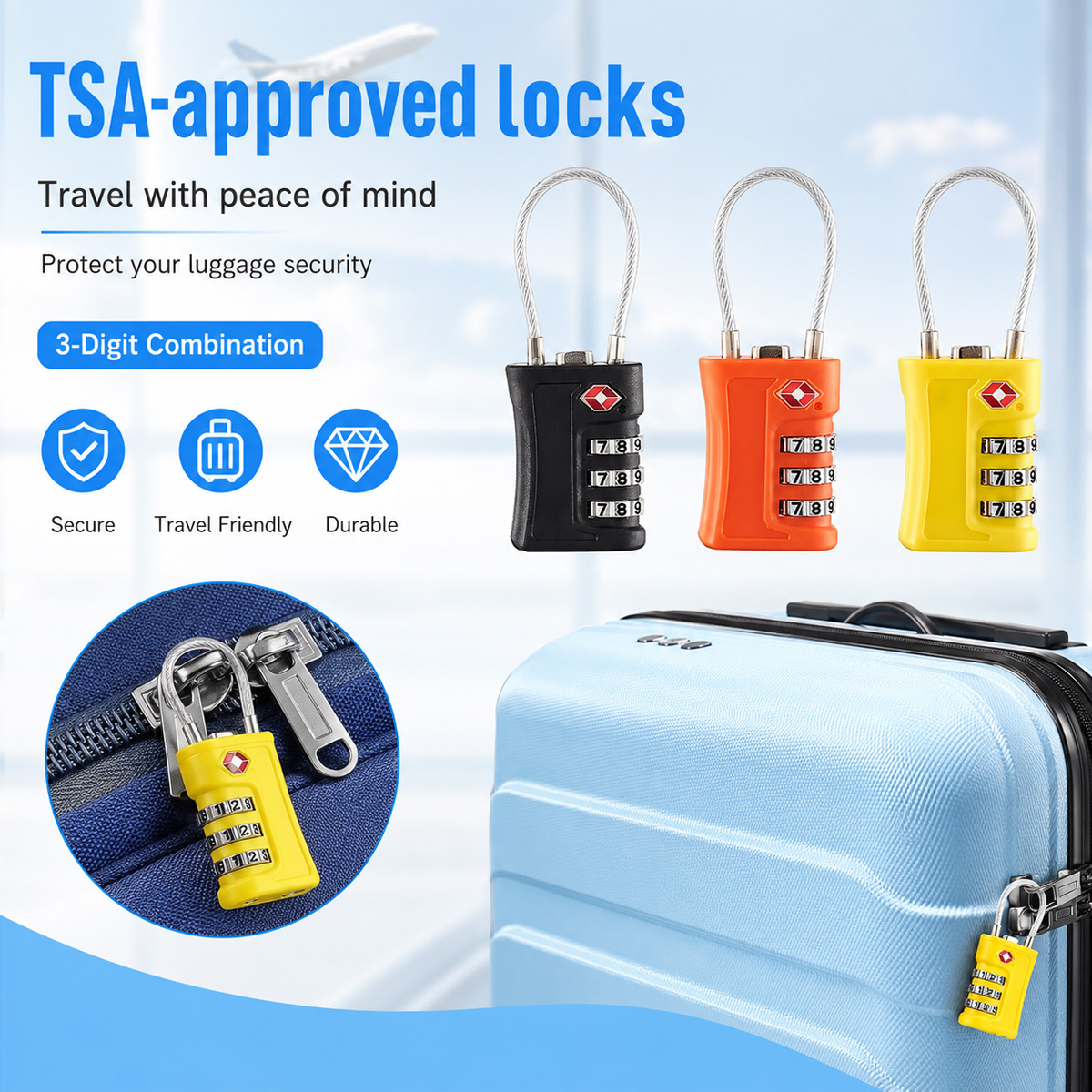 TSA-zugelassenes Gepäckschloss – Home Bargains Bewertung und Preis