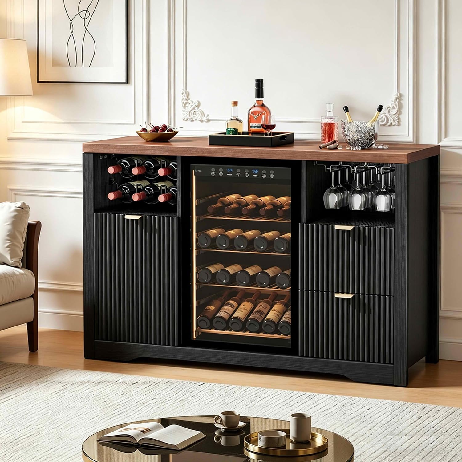 Kaffeebar-Schrank mit Platz fü – Home Bar And Fridge Bewertung und Preis