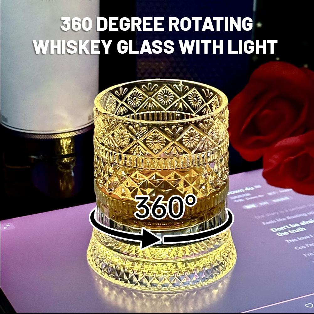 360 °   Rotierendes Whiskeygla – Old Fashioned Glass Bewertung und Preis