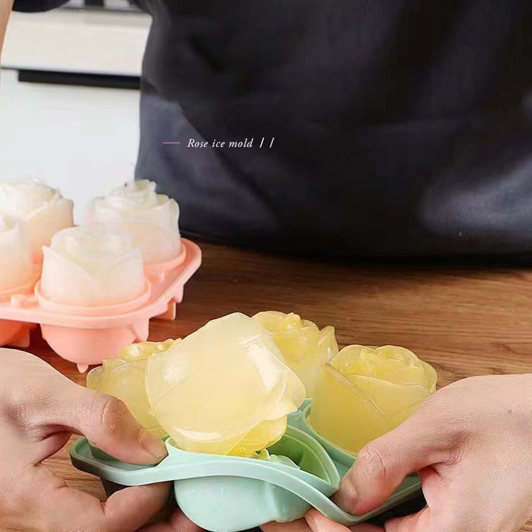 3D Rose Eis Formen 4 Löcher Ei – Ice Mold Sphere Bewertung und Preis