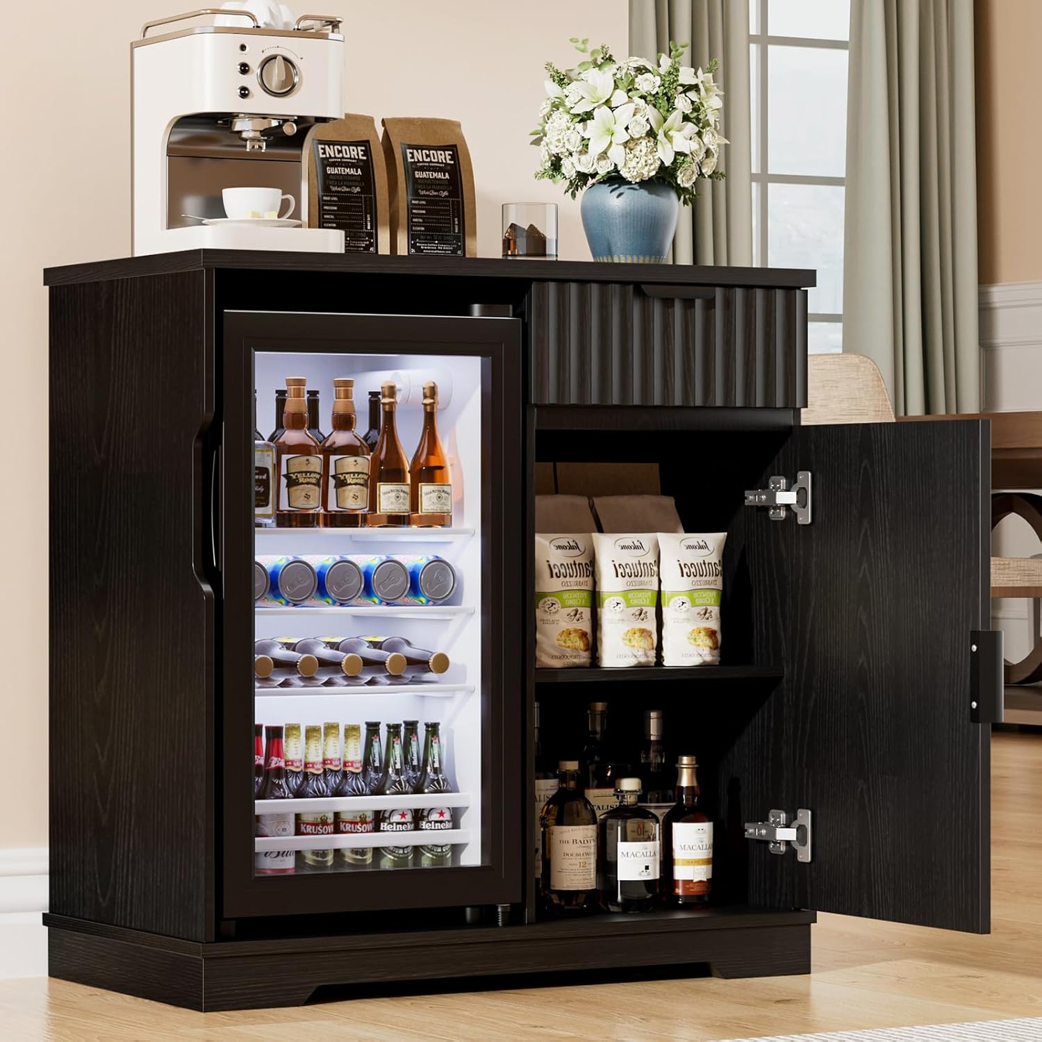 Gerillter Kaffeebar-Schrank mi – Home Bar And Fridge Bewertung und Preis