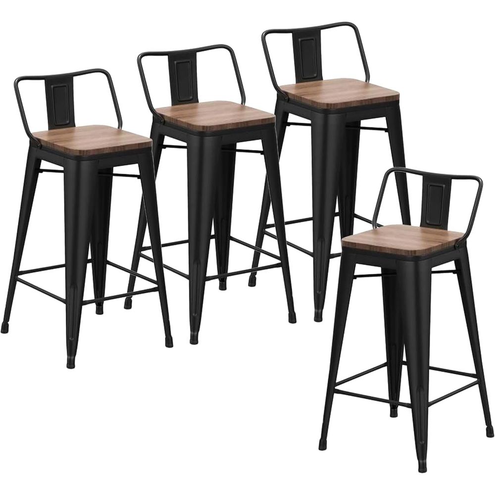 24-Zoll-Barhocker-Set, 4 indus – Home Bar Stools Bewertung und Preis