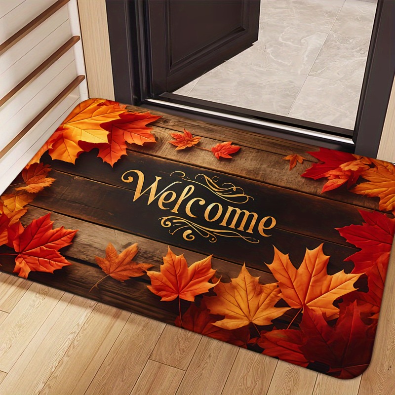Herbstliche Ahornblatt-Fußmatt – Home Bar Sink Bewertung und Preis