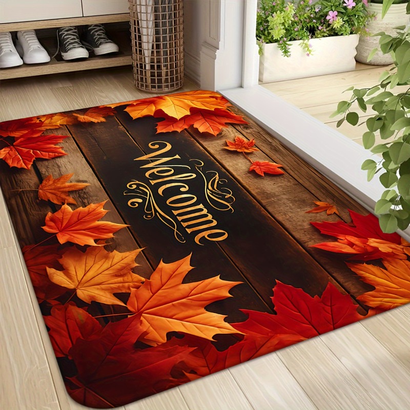 Herbstliche Ahornblatt-Fußmatt – Home Bar Sink Bewertung und Preis