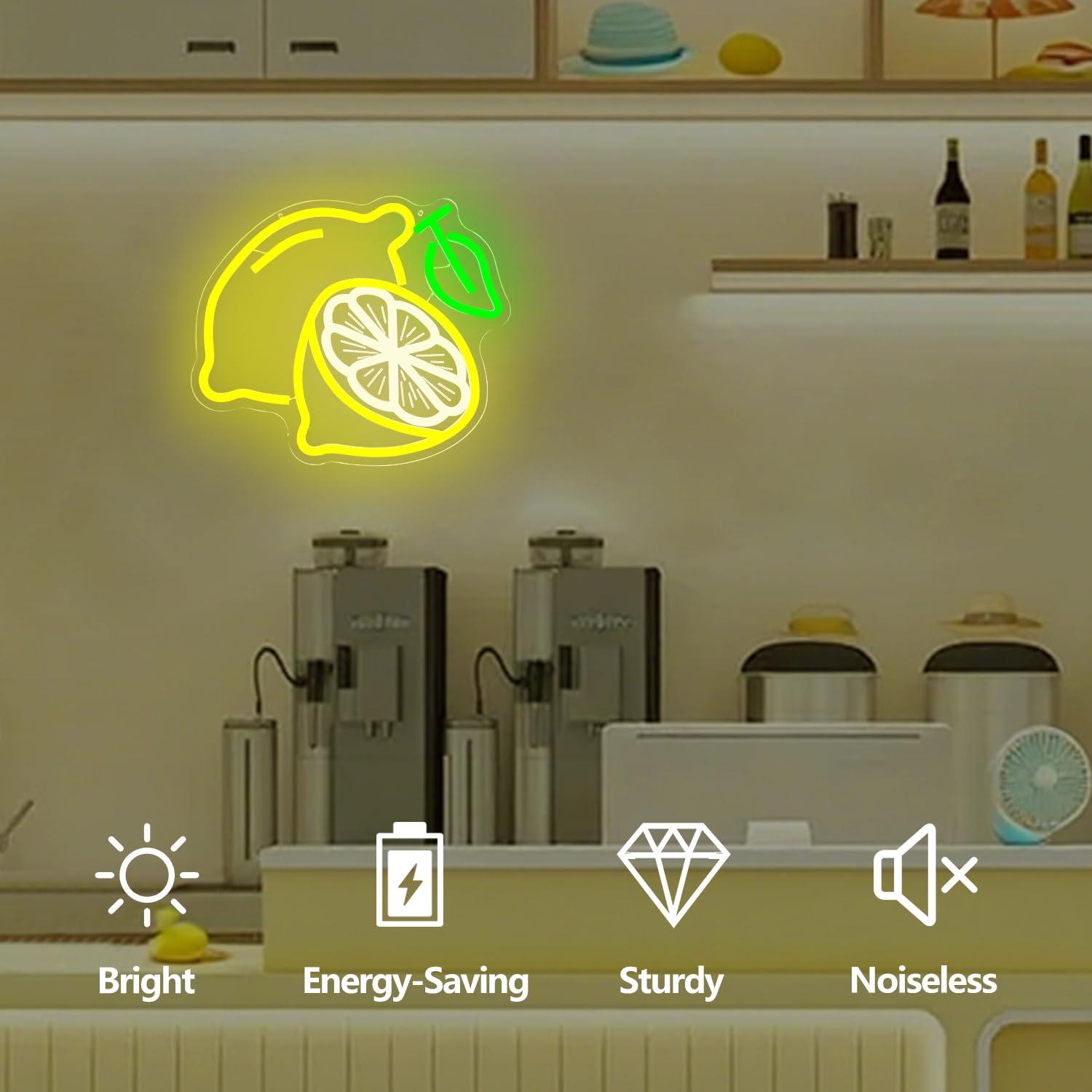 Zitronen-Neon-Schild, dimmbare – Home Bar Signs Bewertung und Preis
