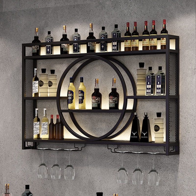 Bar-Weinregal, wandmontierter  – Home Bar And Cabinet Bewertung und Preis