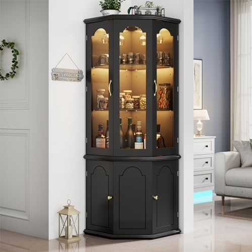 Eck-Barschrank mit LED-Beleuch – Home Bar And Cabinet Bewertung und Preis