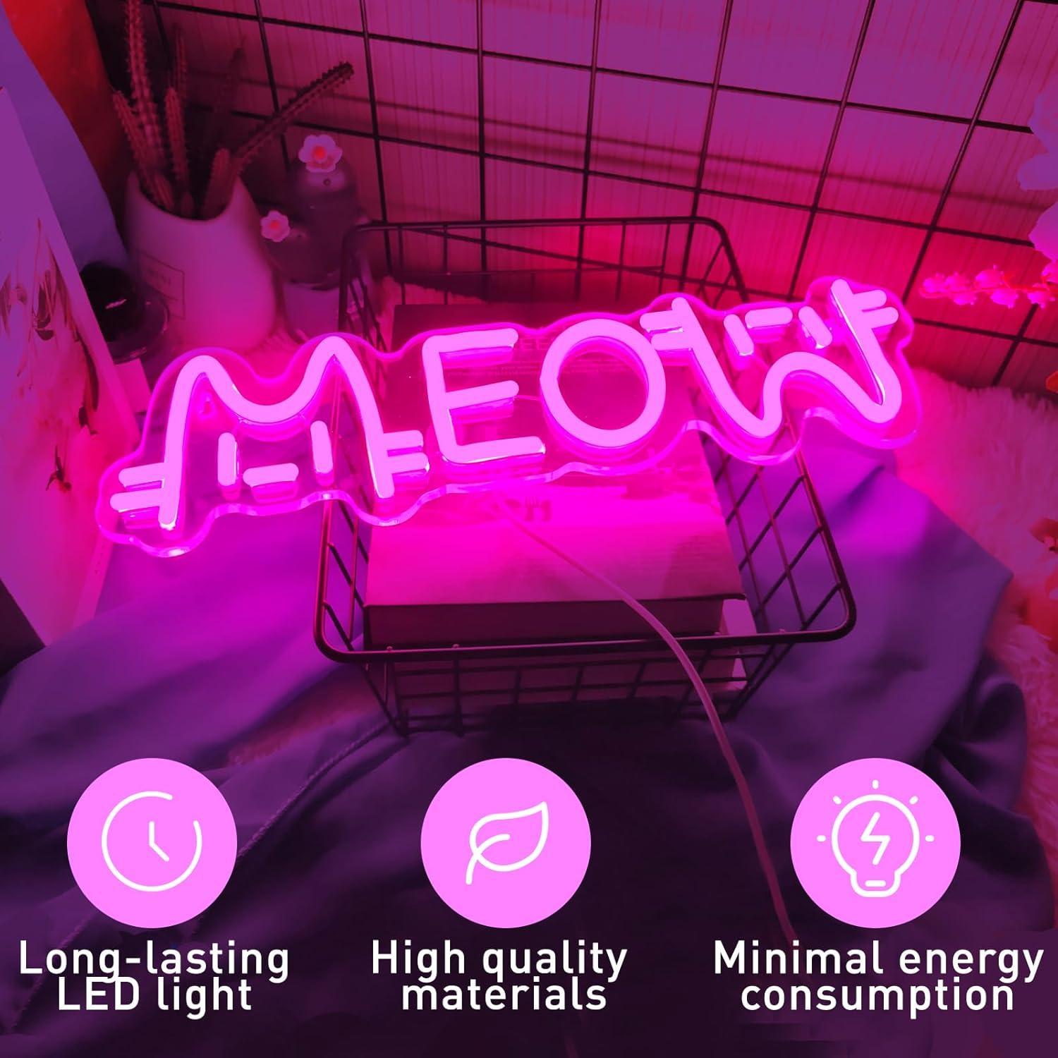 Miau Neon-Schild Katze USB-bet – Home Bar Signs Bewertung und Preis