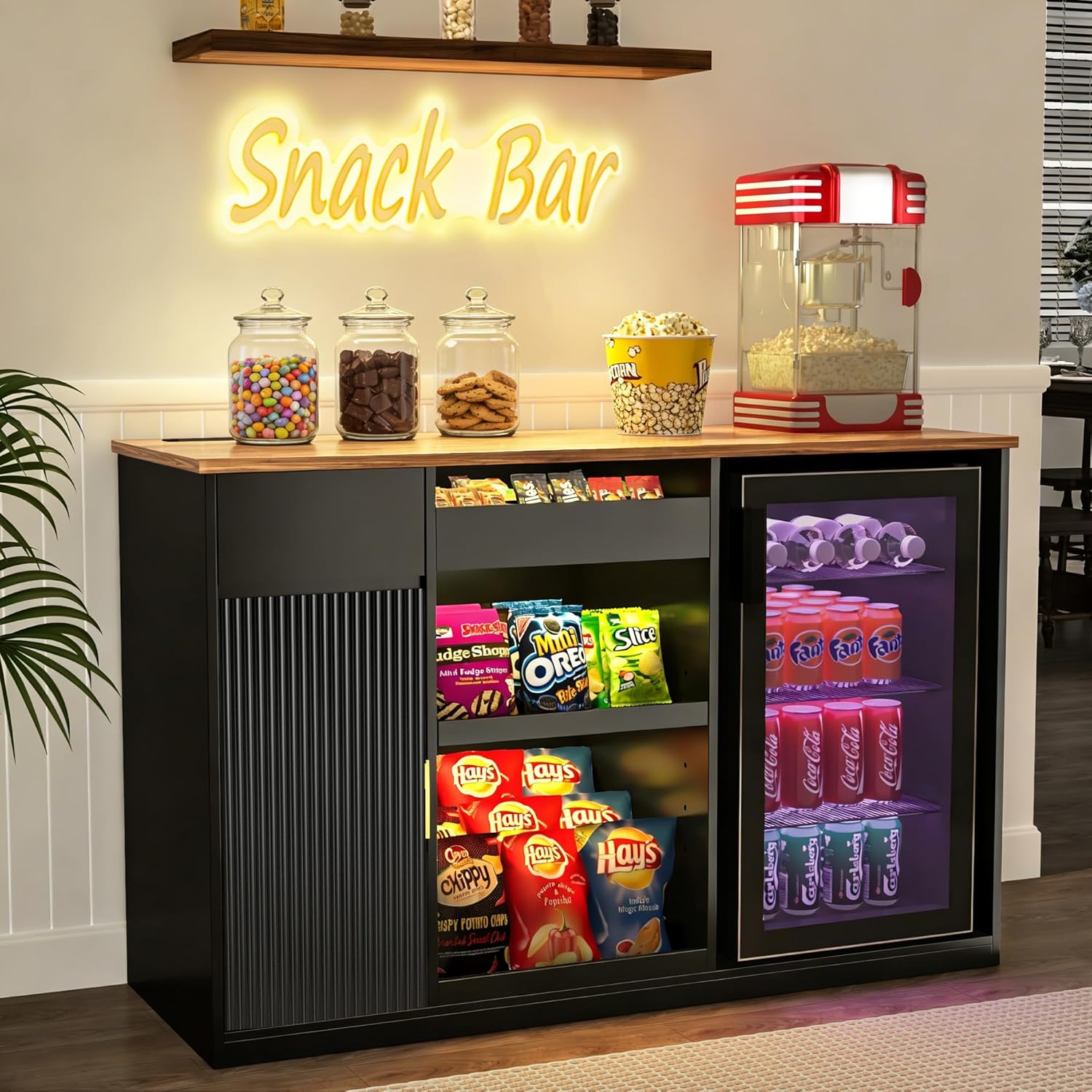 Snack-Bar-Schrank mit Kühlfach – Home Bar And Cabinet Bewertung und Preis