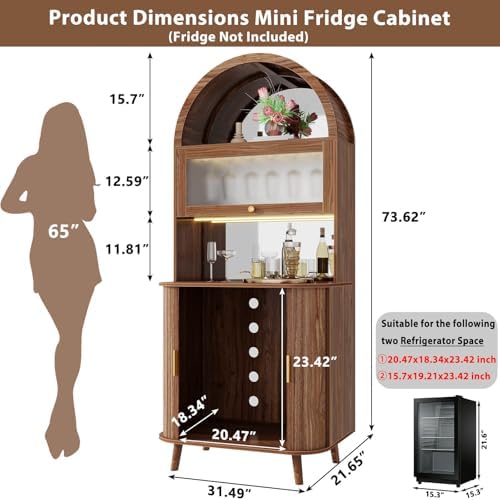 Weinbar-Schrank mit Kühlfach,  – Home Bar And Cabinet Bewertung und Preis