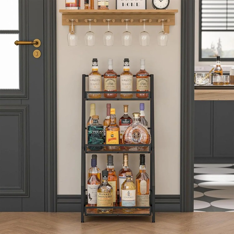 3-stufiges Leiter-Weinregal, f – Home Bar Shelves Bewertung und Preis