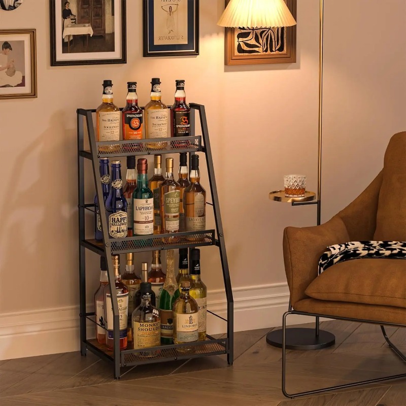 3-stufiges Leiter-Weinregal, f – Home Bar Shelves Bewertung und Preis