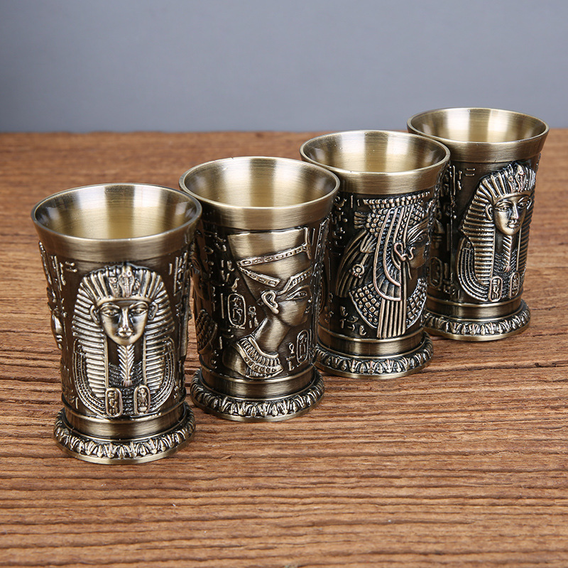 Ich Stück Bronze Metall Vintag – Old Fashioned Glass Bewertung und Preis