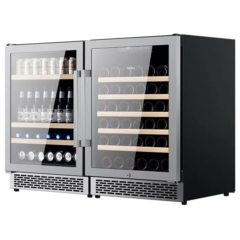 SICAO Edelstahl Dual-Zone Wein – Home Bar And Fridge Bewertung und Preis