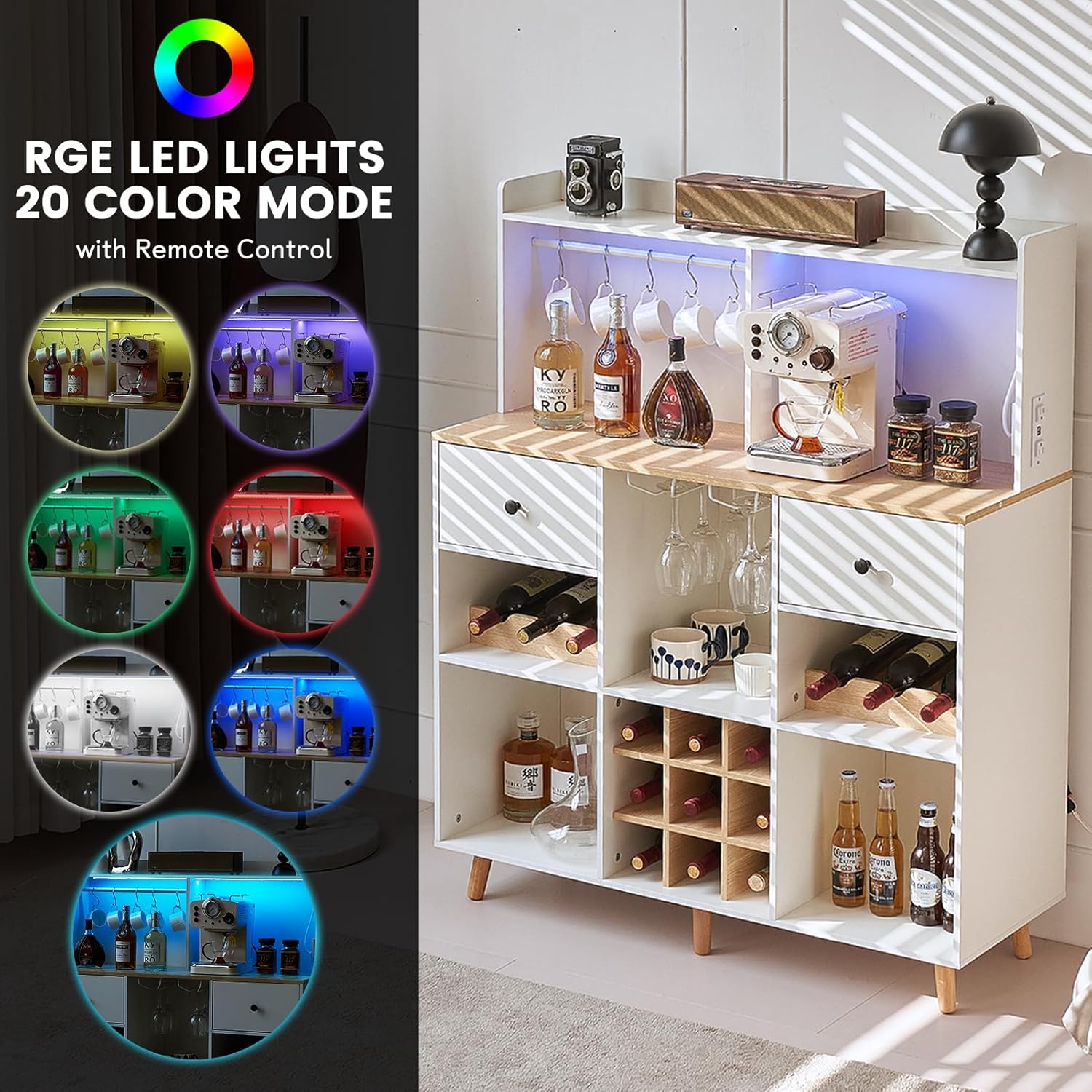 Weinschrank mit Steckdose & LE – Home Bar Shelves Bewertung und Preis