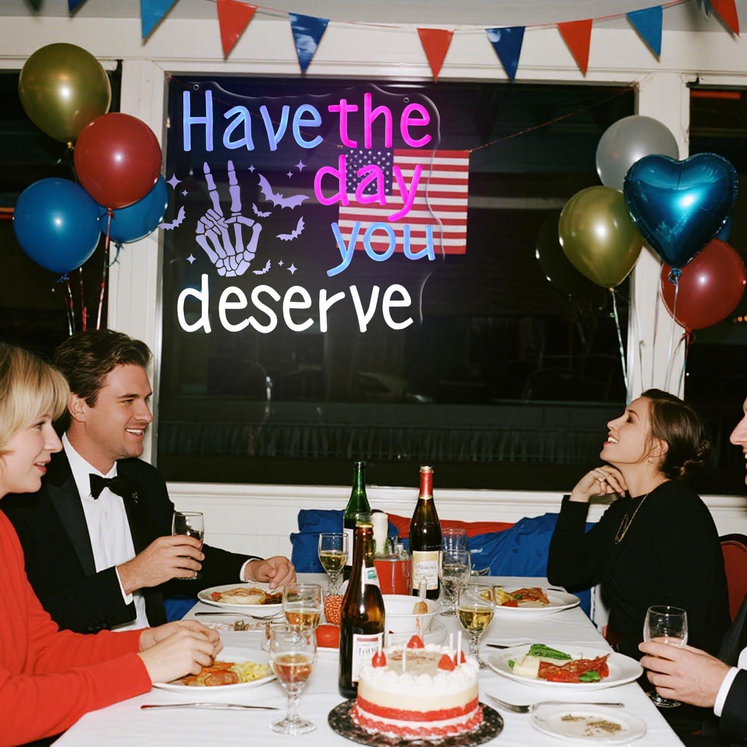 Neonschild „Have The Day You D – Home Bar Signs Bewertung und Preis