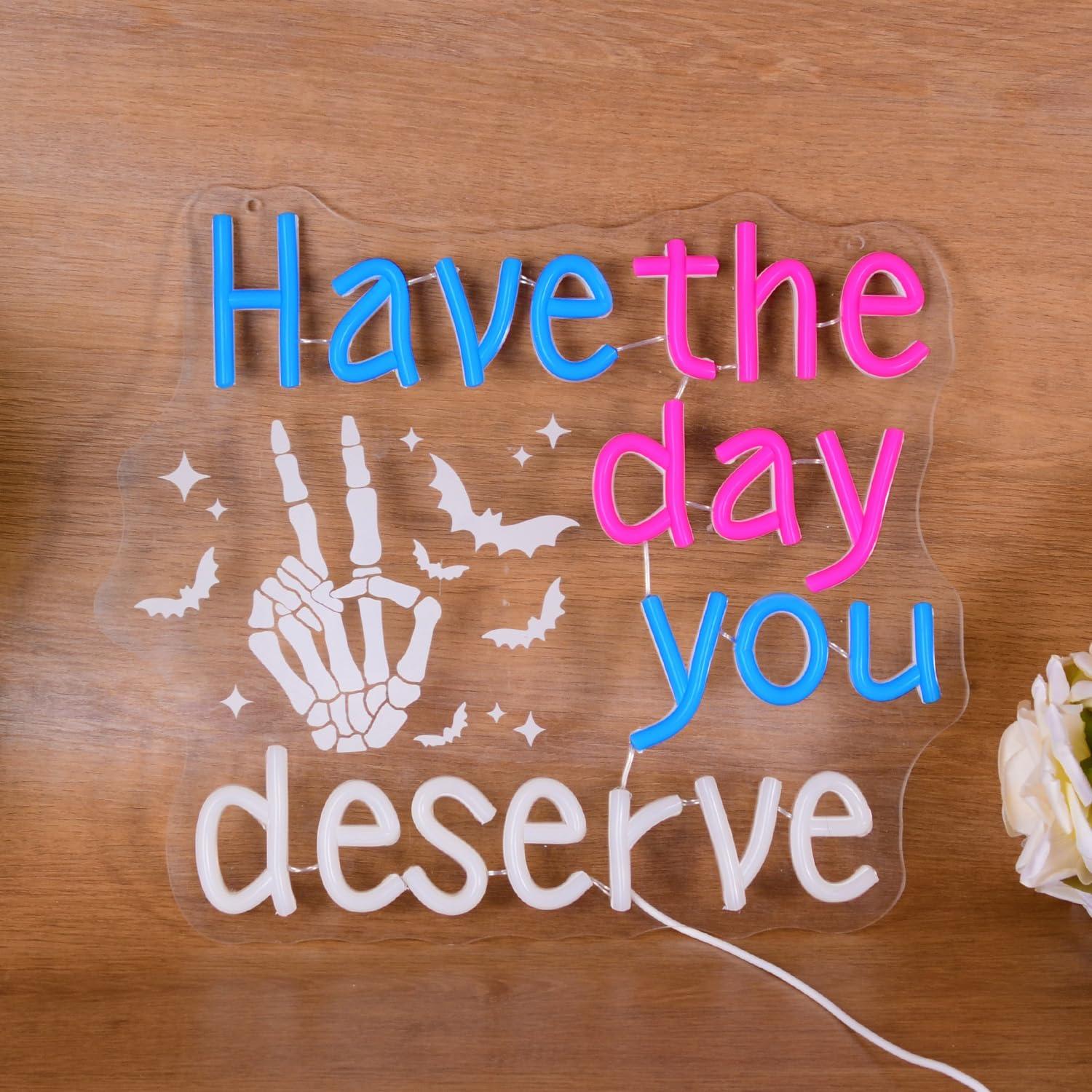 Neonschild „Have The Day You D – Home Bar Signs Bewertung und Preis