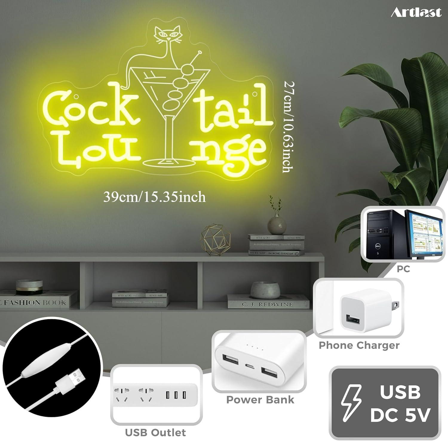 Cocktail-Lounge Neonschild Dim – Home Bar Signs Bewertung und Preis